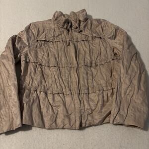 Erin Women's Jacket PL Dry‎ Clean Polyester Zipper and Draw String Collar